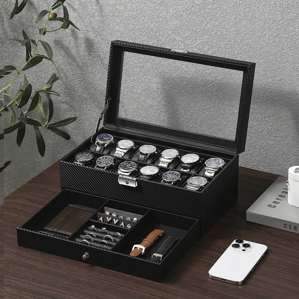 Luxury Watch Tier - Scatola per Orologi in Pelle a