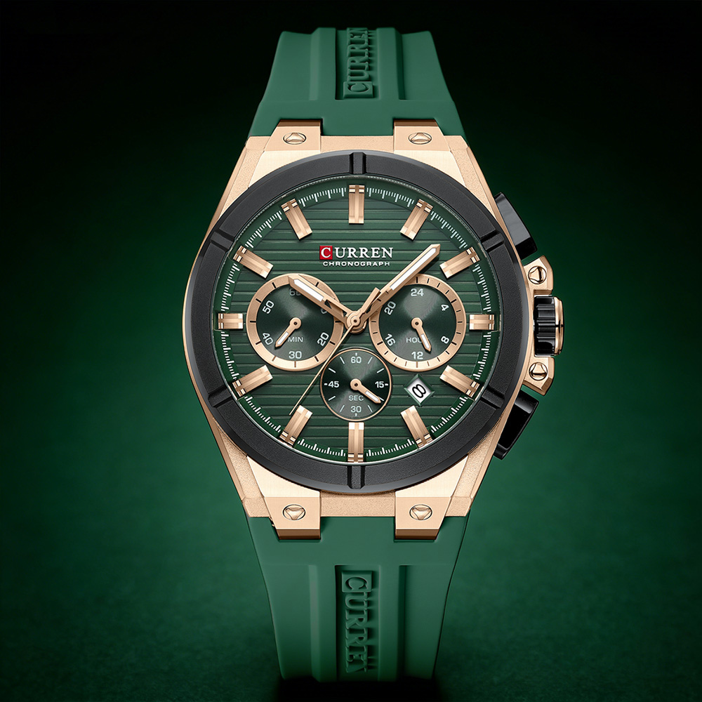 Luxury Watch Apple - CURREN Orologio cronografo da uomo di