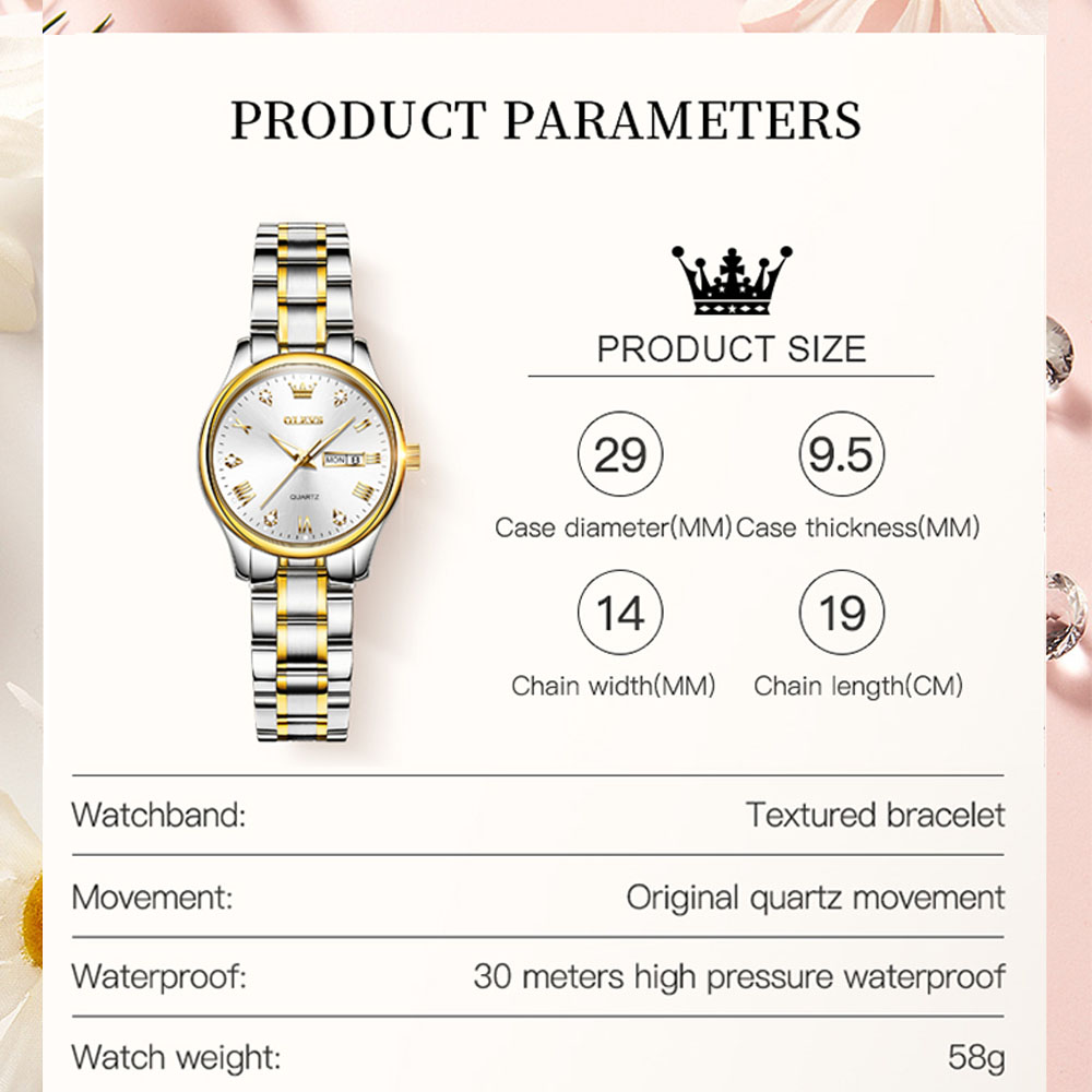 OLEVS 5563 New Fashion Women o - Luxury Watch Brand For Women recensione e prezzo