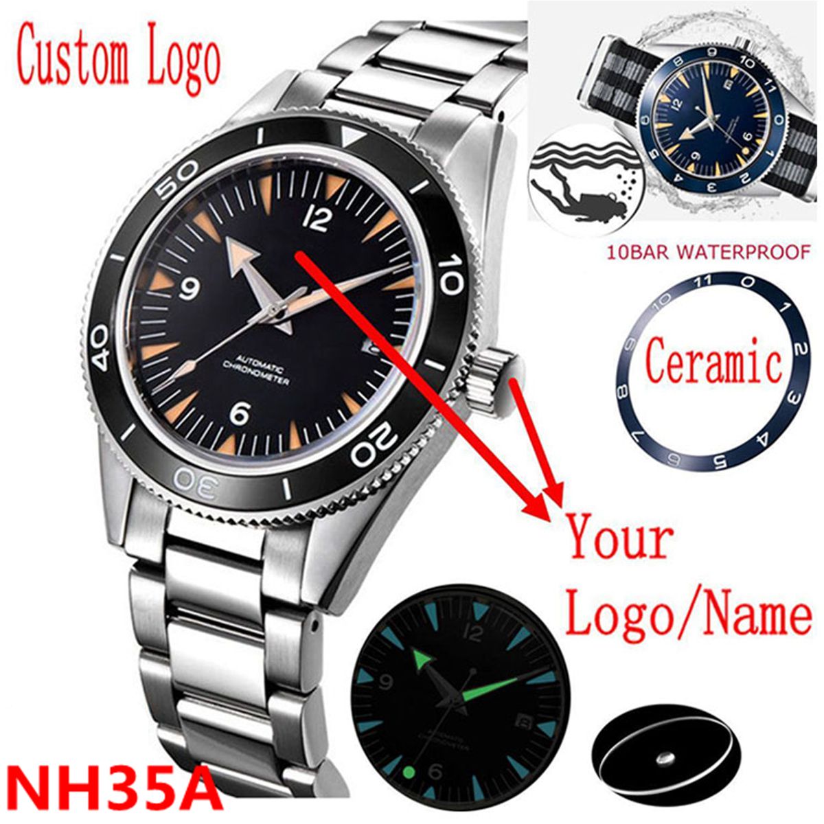 Logo personalizzato NH35 Movim - Luxury Watch Exchange recensione e prezzo