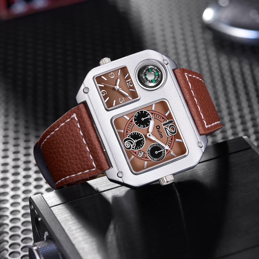 Orologio quadrato da uomo, oro - Compass Watch Luxury recensione e prezzo