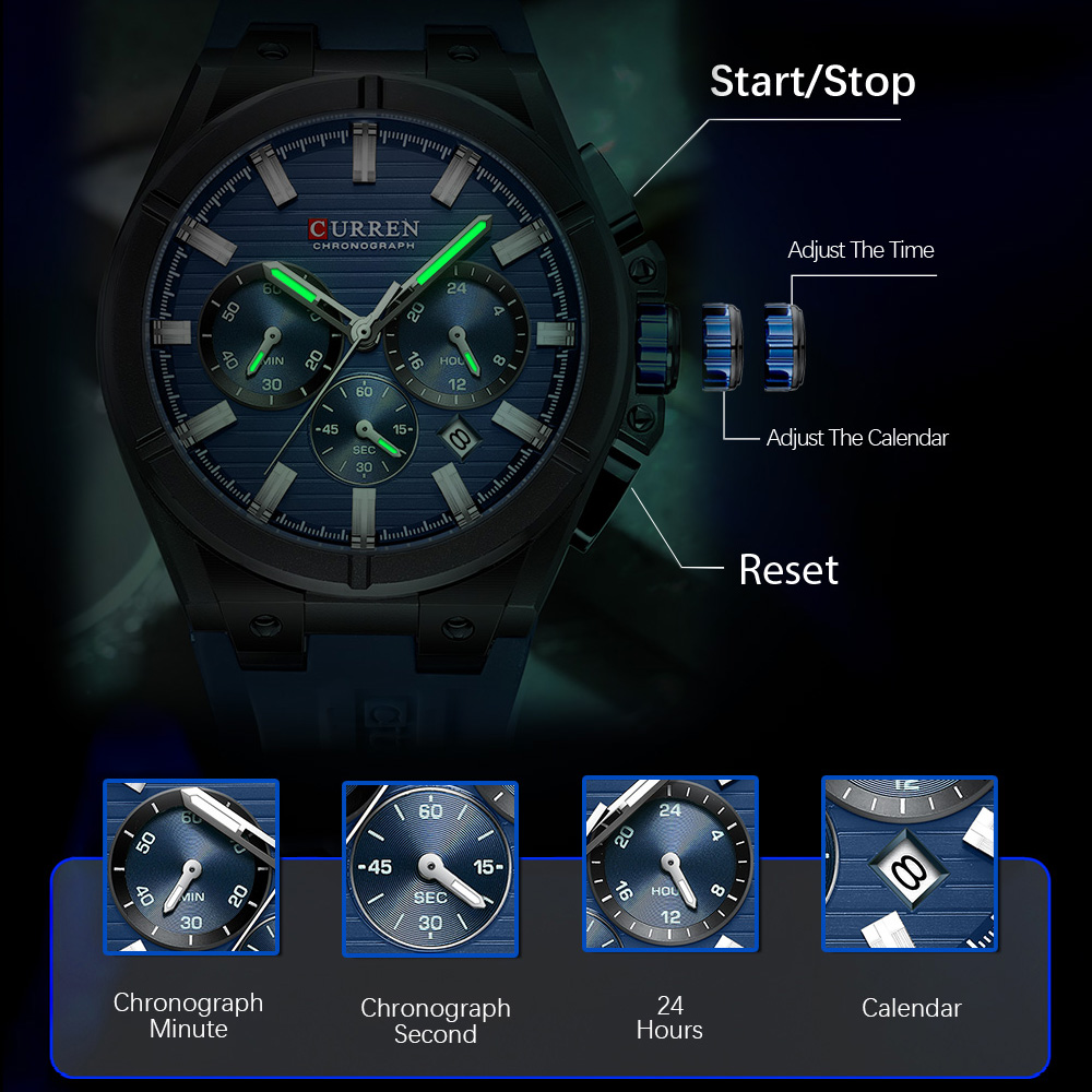 CURREN Orologio cronografo da  - Luxury Watch Apple recensione e prezzo